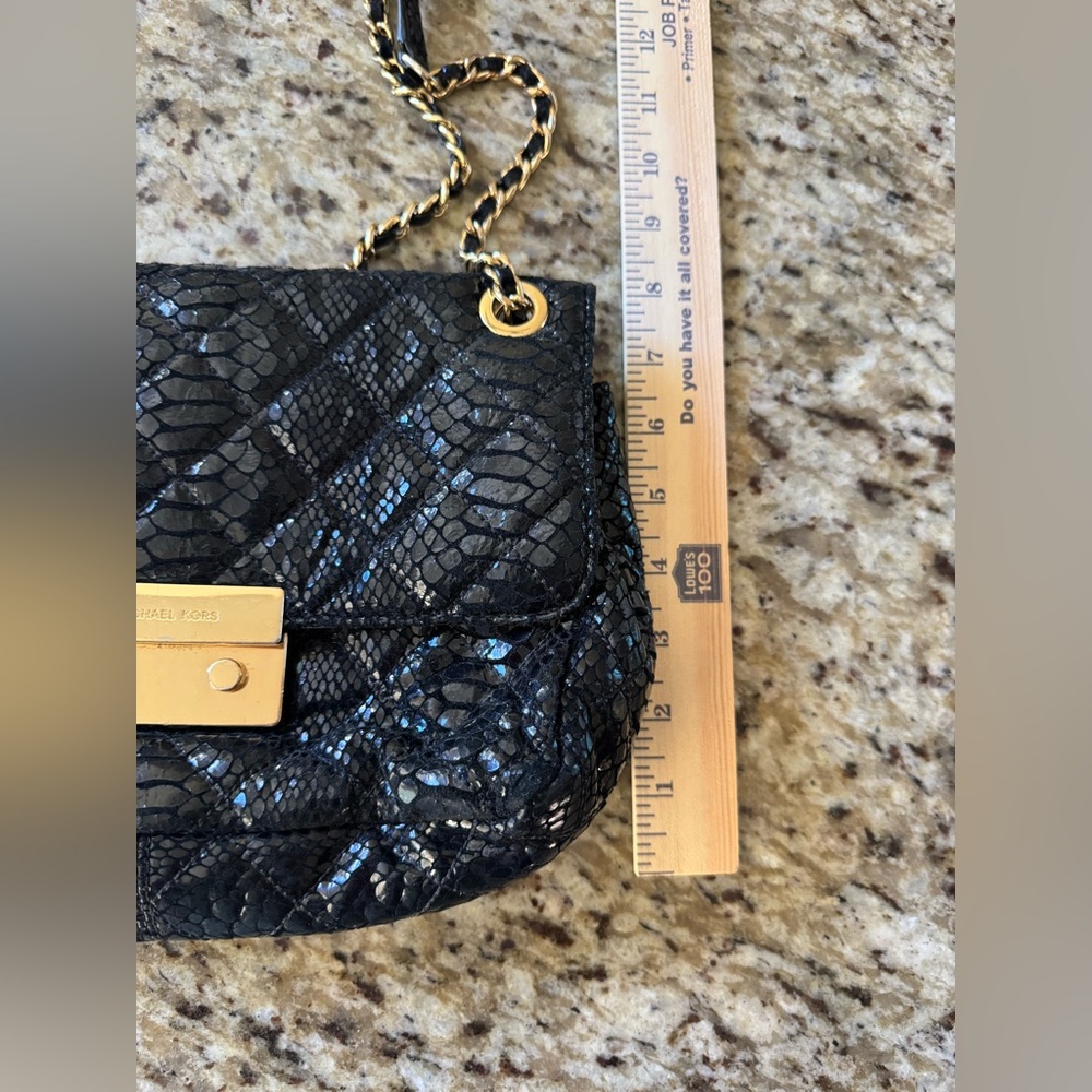 Michael Kors Sloan Python Large Chain Shoulder Bag - image 4